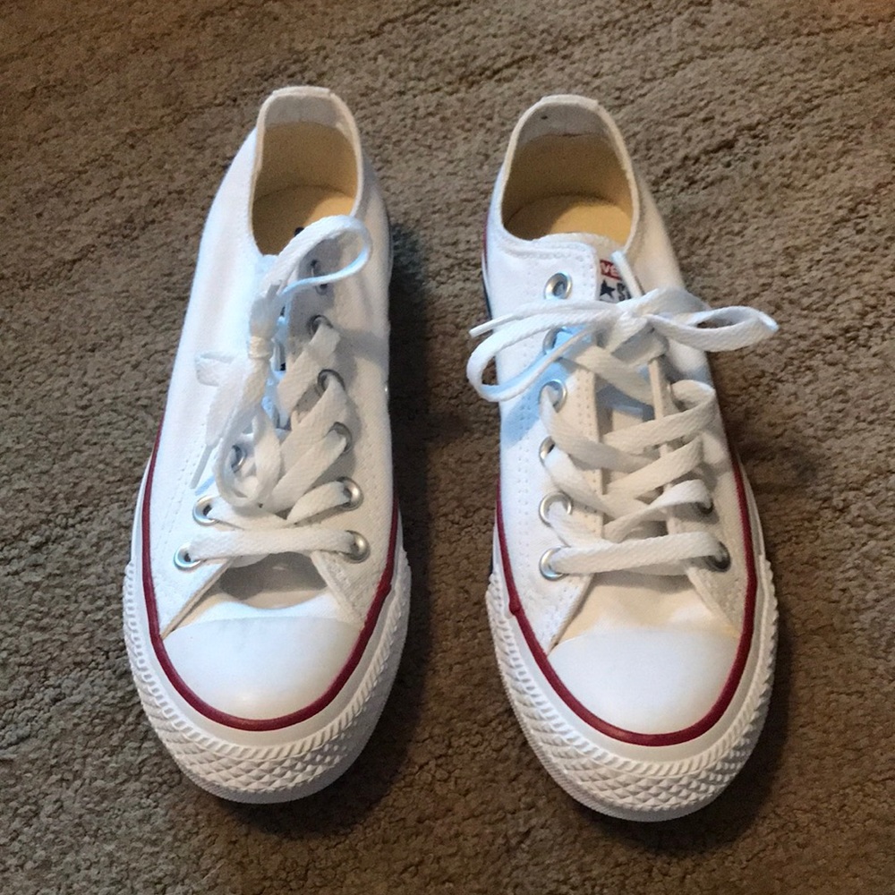 Brand new white converse